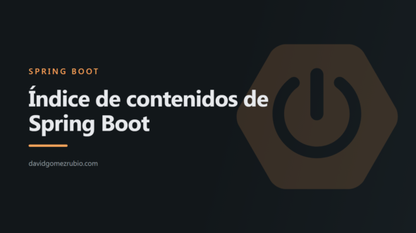 Índice contenidos Spring Boot