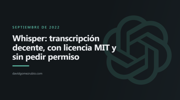 Whisper: transcripción decente, con licencia MIT y sin pedir permiso