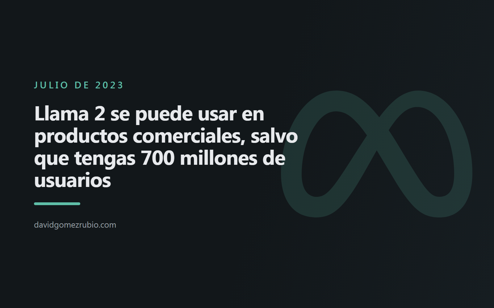 Llama 2 se puede usar en productos comerciales, salvo que tengas 700 millones de usuarios