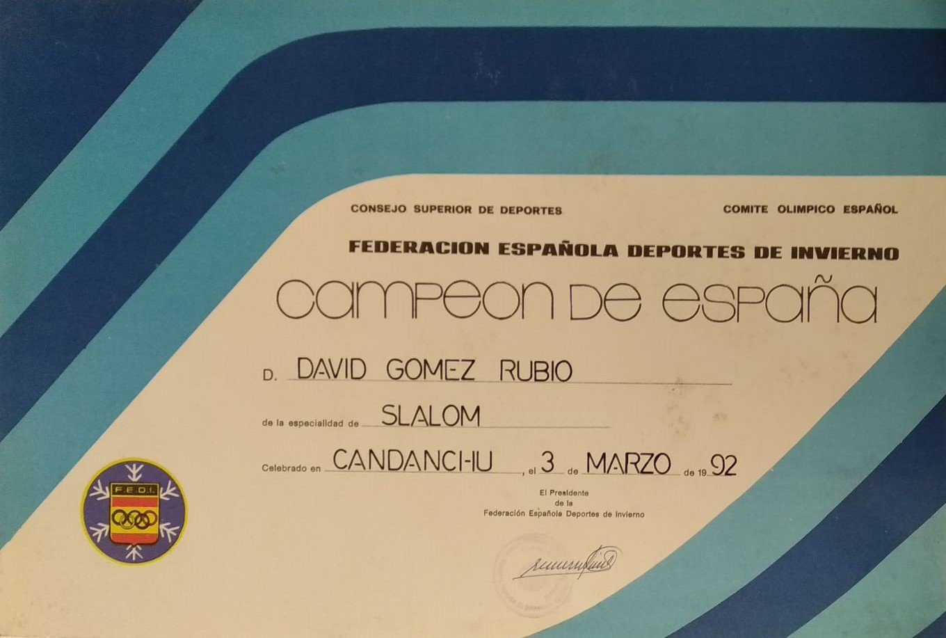 Campeón de España de Slalom